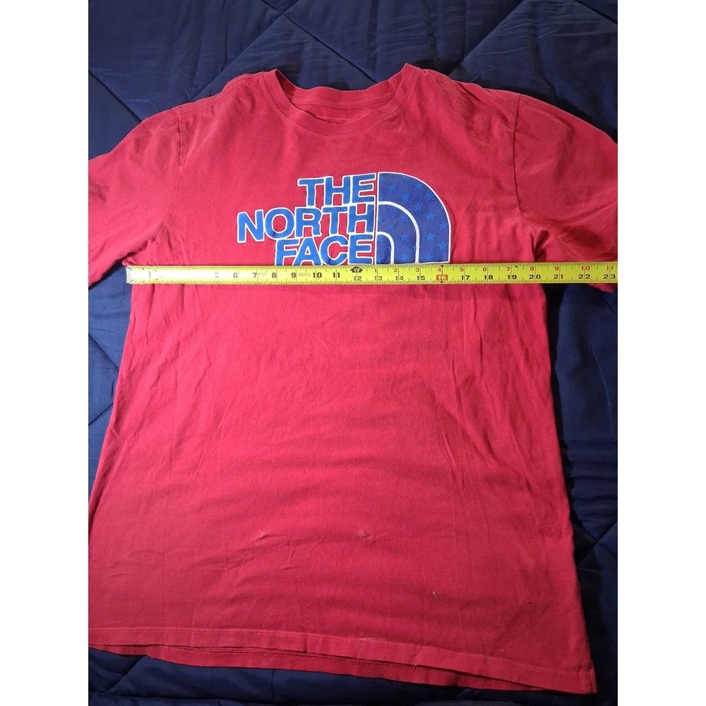 The North Face Mens Red Americana Logo Graphic T-Shirt‎ Short Sleeve Large